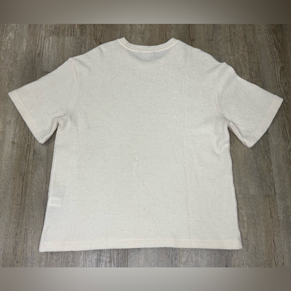 Zara Cream Short Sleeve Tee View 2